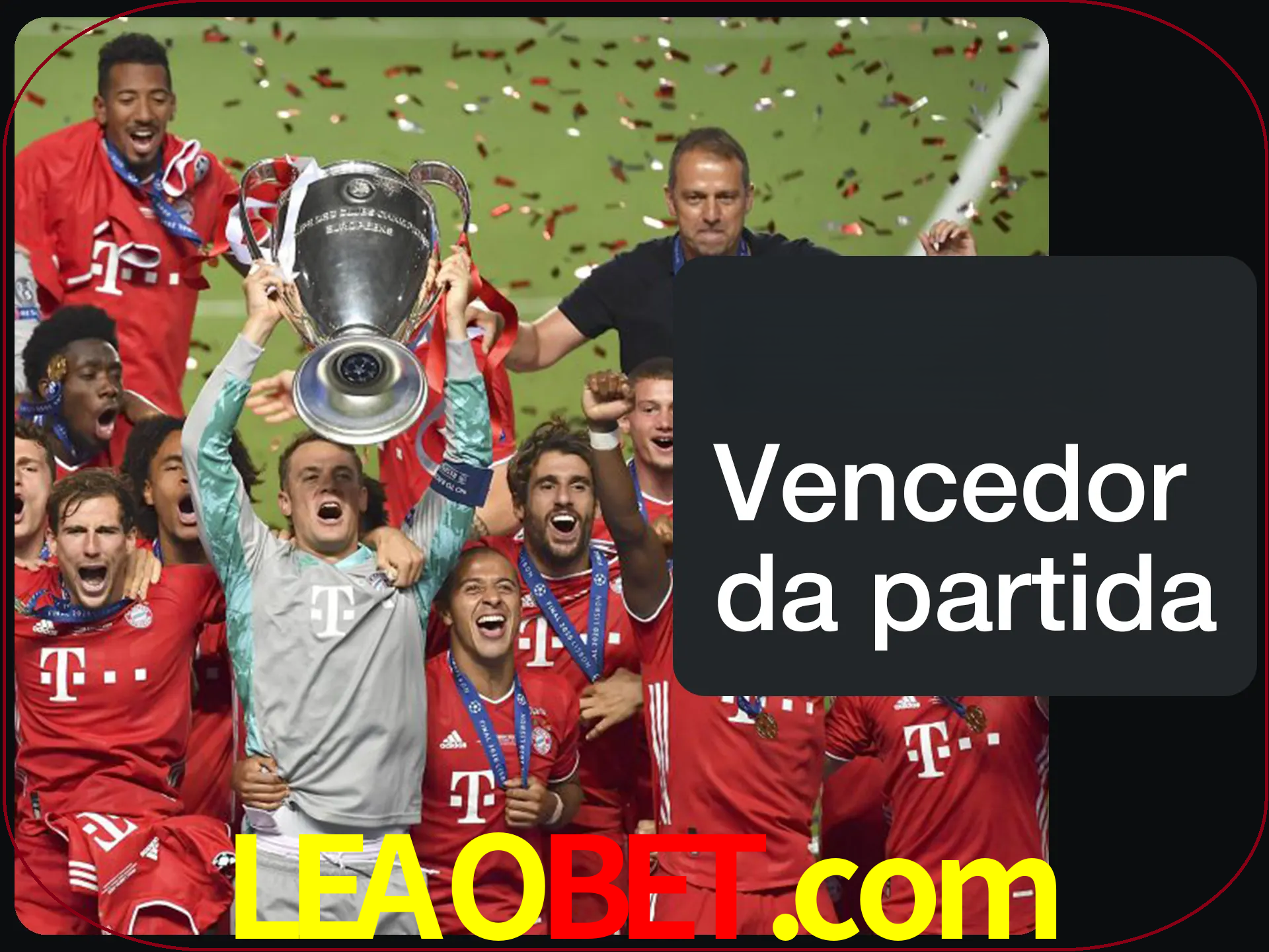 Aposte no vencedor e ganhe uma grande quantia de dinheiro.