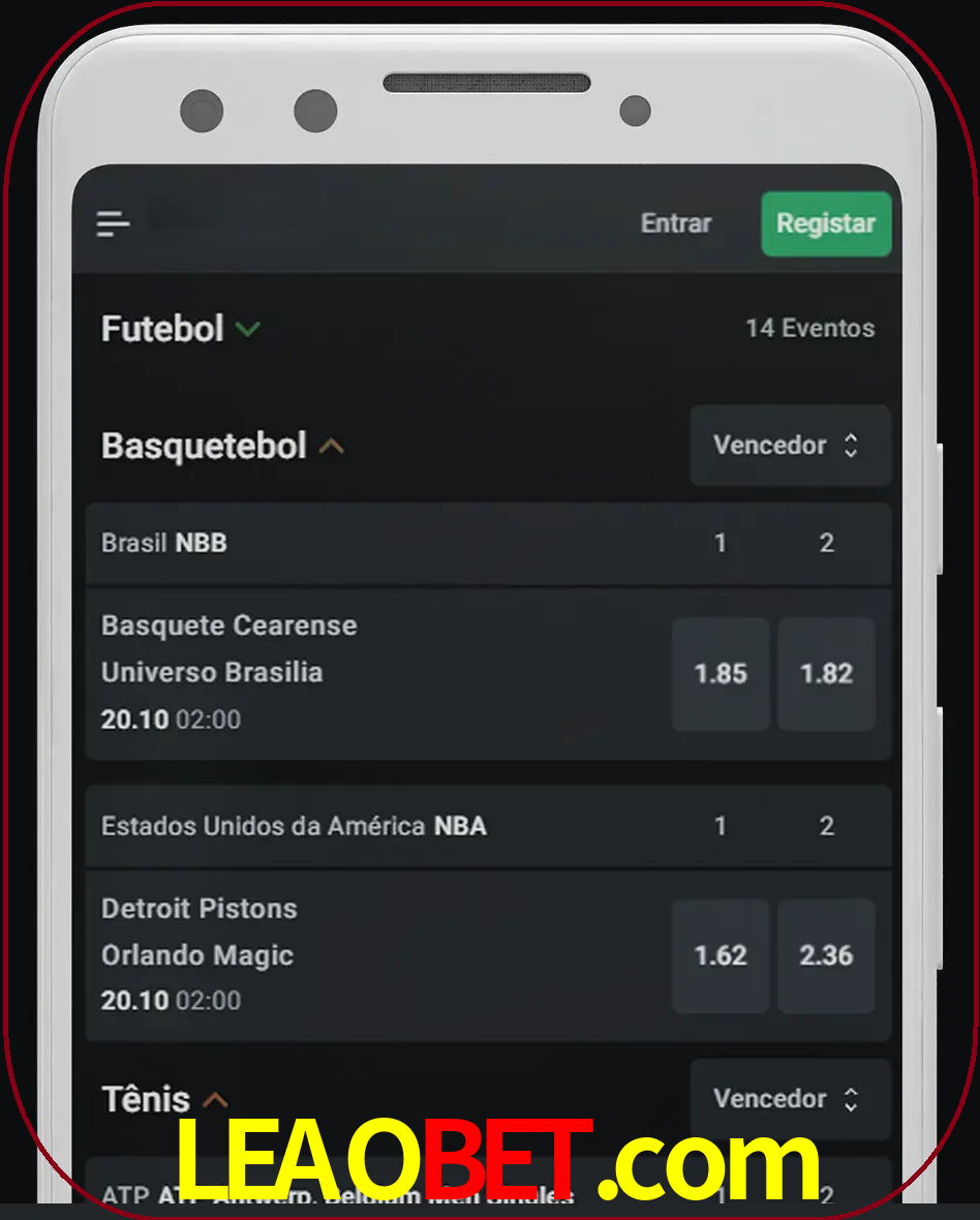 Aposte e assista aos esportes em formato ao vivo.