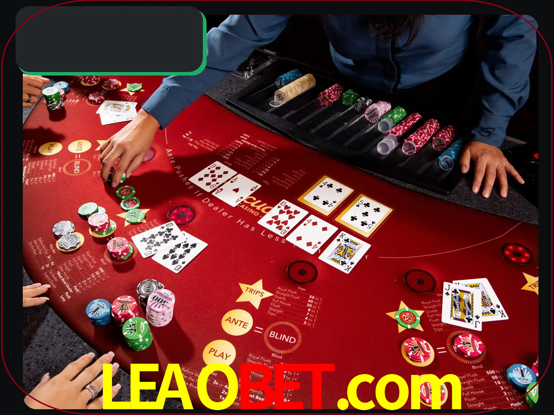 Jogue pôquer com pessoas reais em uma mesa.