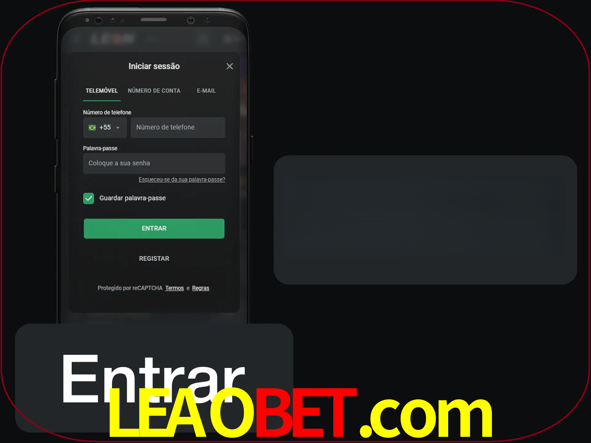 Faça o login para começar a apostar e jogar no cassino.